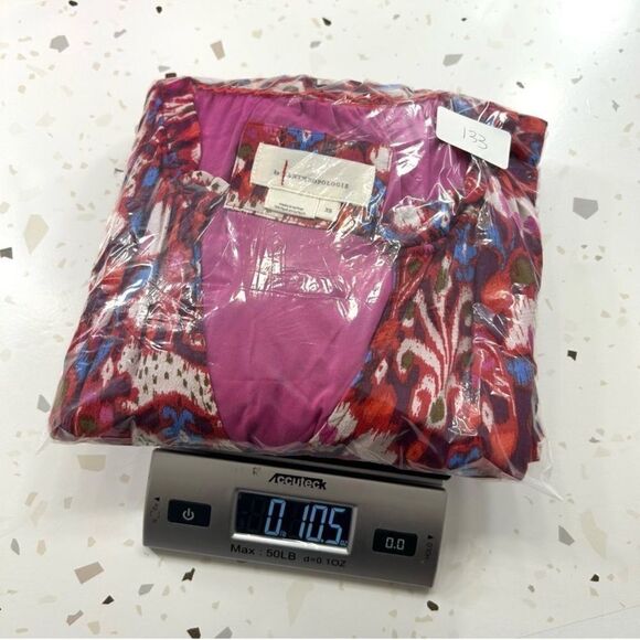 Anthropologie Robin Tiered Paisley Dress Women XS Mini V-Neck Boho Hippie Indie - Picture 16 of 16